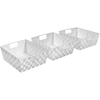 Sorbus 3 pc Woven Basket Bin Set