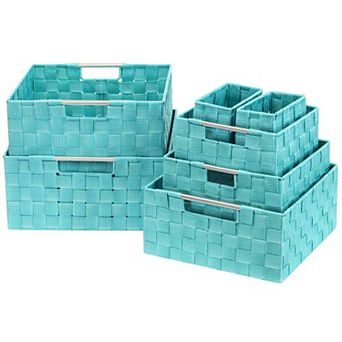 Sorbus Weave 7 pc Storage Basket Set
