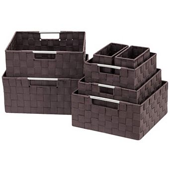 Sorbus Weave 7 pc Storage Basket Set
