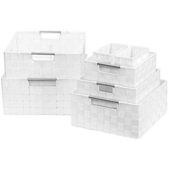 Sorbus Weave 7 pc Storage Basket Set