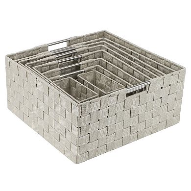 Sorbus Weave 9-Piece Basket Set