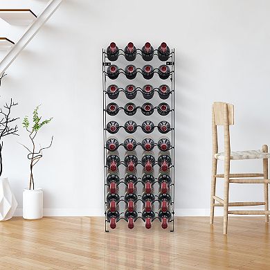 Sorbus Freestanding 40 Bottle Wine Rack Floor Decor