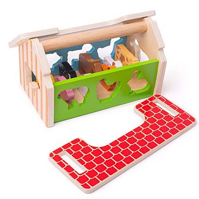 Bigjigs Toys, Farmhouse Sorter