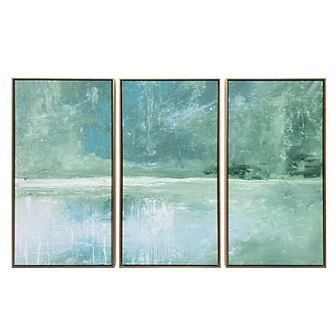 Gallery 57 The Pond Triptych Canvas Wall Art 3 pc Set