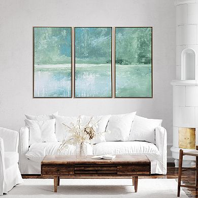 Gallery 57 The Pond Triptych Canvas Wall Art 3-piece Set