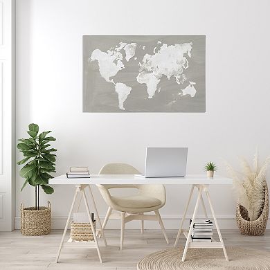 Gallery 57 World Map Canvas Wall Art