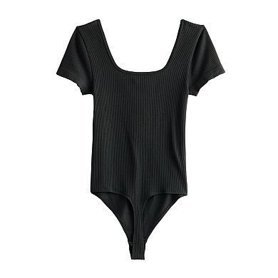 Juniors' SO® Seamless Henley Bodysuit