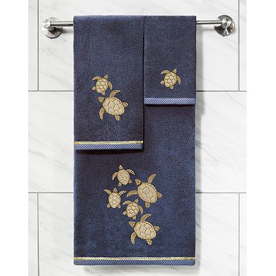 Linum Home Textiles Turkish Cotton Tortuga 3-piece Embellished Towel Set