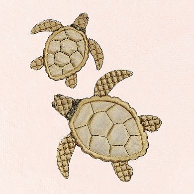 Linum Home Textiles Turkish Cotton Tortuga 2-piece Embellished Hand Towel