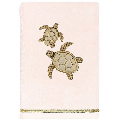Linum Home Textiles Turkish Cotton Tortuga 2-piece Embellished Hand Towel
