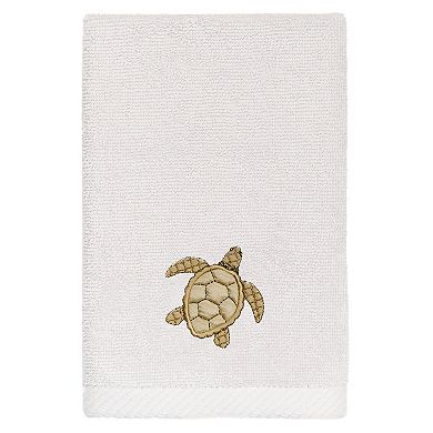 Linum Home Textiles Turkish Cotton Tortuga 2-piece Embellished Fingertip Towel Set