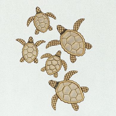 Linum Home Textiles Turkish Cotton Tortuga 3-piece Embellished Hand & Bath Towel Set