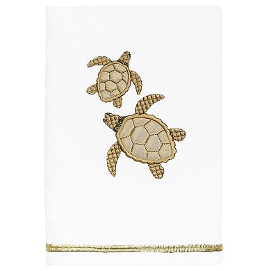 Linum Home Textiles Turkish Cotton Tortuga 4-piece Embellished Towel Set