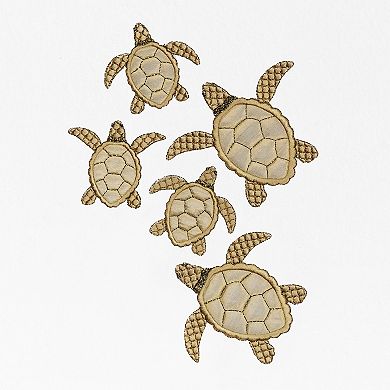 Linum Home Textiles Turkish Cotton Tortuga 4-piece Embellished Towel Set