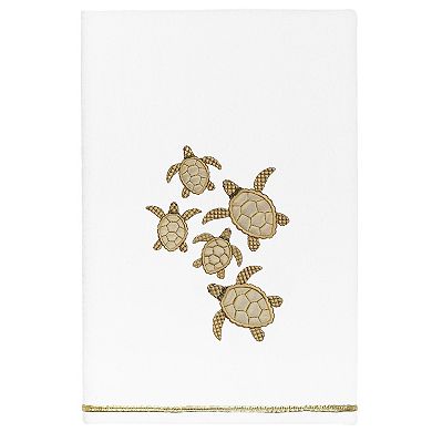 Linum Home Textiles Turkish Cotton Tortuga 4-piece Embellished Towel Set