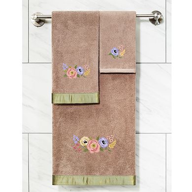 Linum Home Textiles Turkish Cotton Verano 3-piece Embellished Towel Set