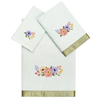 Linum Home Textiles Turkish Cotton Verano 3 pc Embellished Towel Set