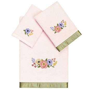 Linum Home Textiles Turkish Cotton Verano 3 pc Embellished Towel Set