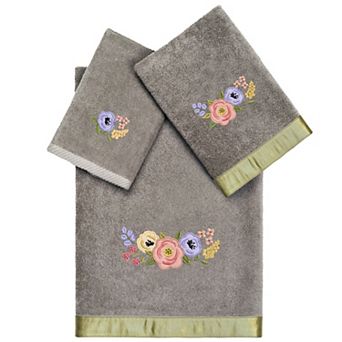 Linum Home Textiles Turkish Cotton Verano 3 pc Embellished Towel Set