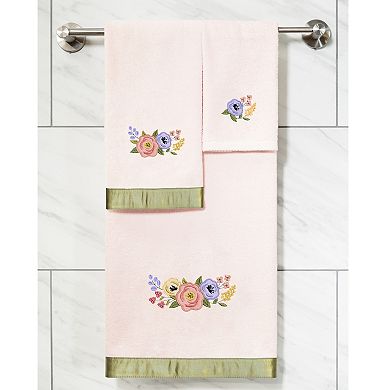 Linum Home Textiles Turkish Cotton Verano 2-piece Embellished Hand Towel Set