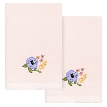 Linum Home Textiles Turkish Cotton Verano 2 pc Embellished Fingertip Towel Set