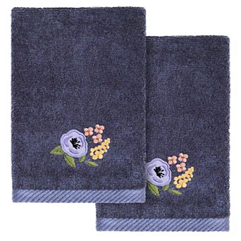 Linum Home Textiles Turkish Cotton Verano 2 pc Embellished Fingertip Towel Set