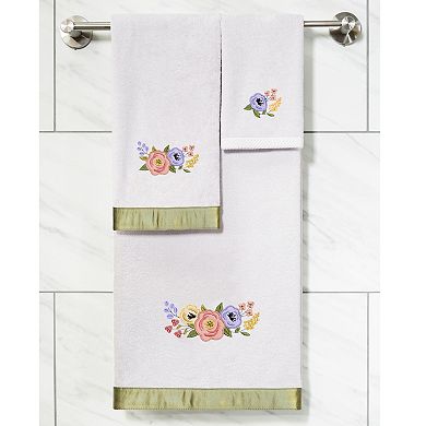 Linum Home Textiles Turkish Cotton Verano 3-piece Embellished Hand & Bath Towel Set