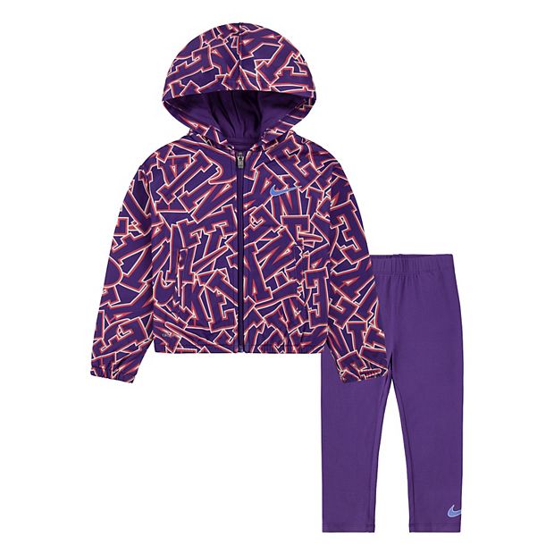 Nike Infant Girls Legging Tracksuit - Purple