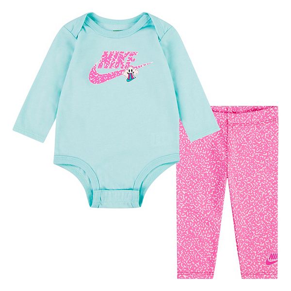 Baby Girl Nike Notebook Bodysuit Leggings Set