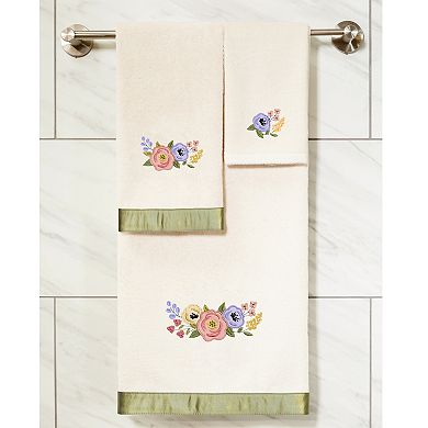 Linum Home Textiles Turkish Cotton Verano 4-piece Embellished Towel Set