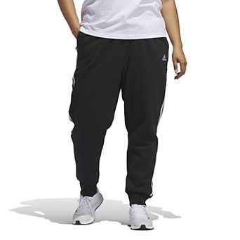 Plus Size adidas 3-Stripe Fleece Joggers