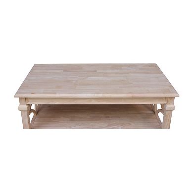 International Concepts Josephine Solid Wood Coffee Table