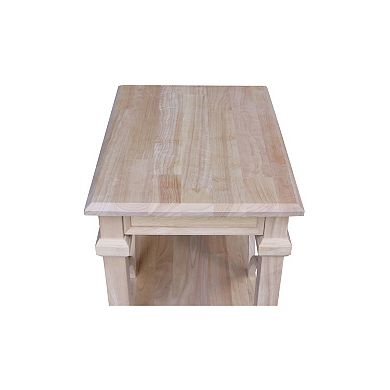 International Concepts Josephine Solid Wood End Table