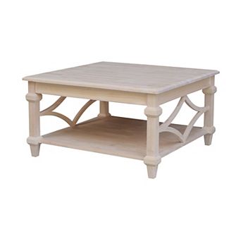 International Concepts Josephine Solid Wood Square Coffee Table