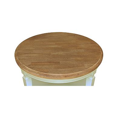 International Concepts Vista Solid Wood Round Coffee Table