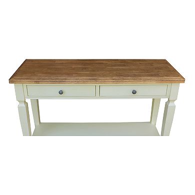 International Concepts Vista Solid Wood Console / Sofa Table