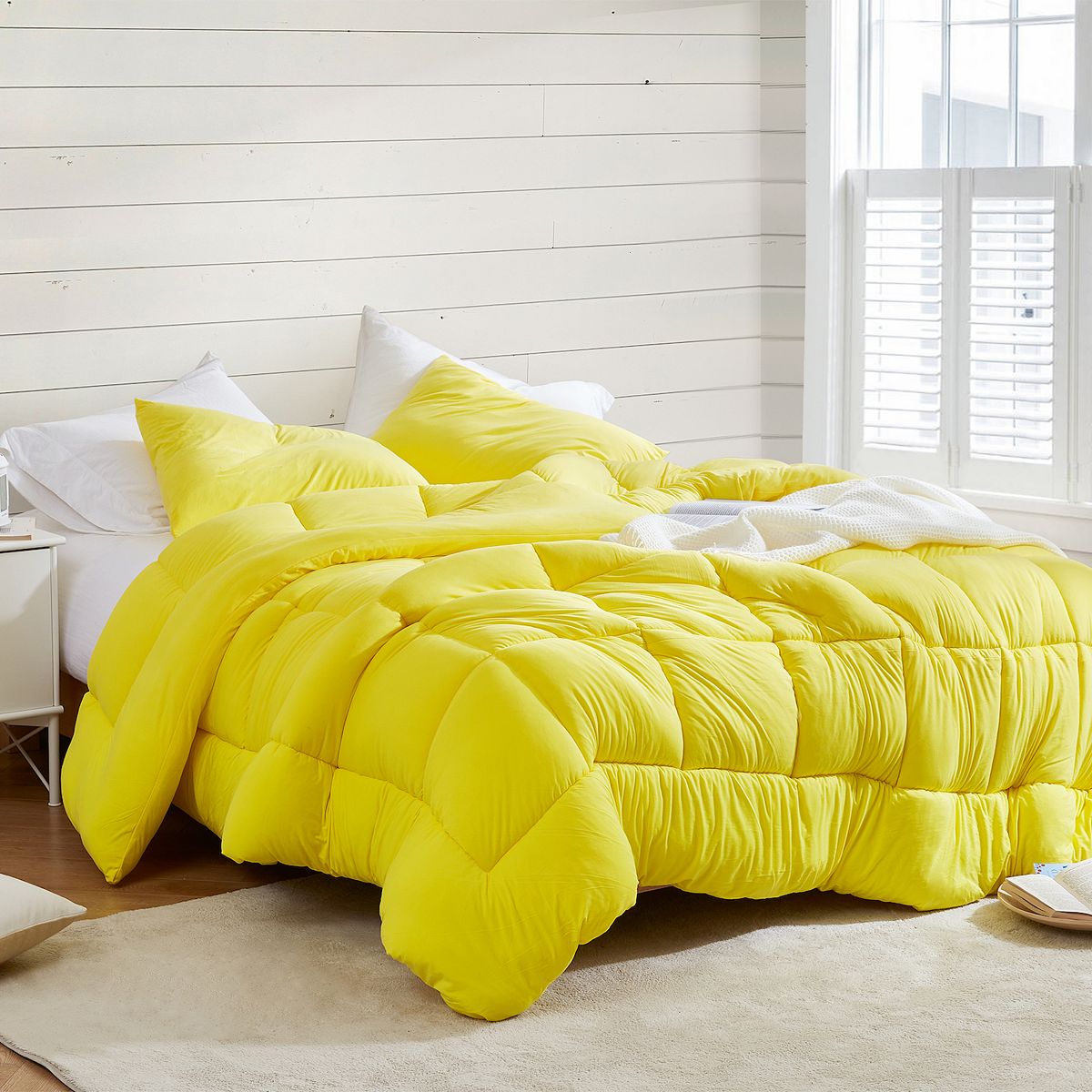 Summertime - Coma Inducer® Oversized Comforter - Illuminating Yellow, KING