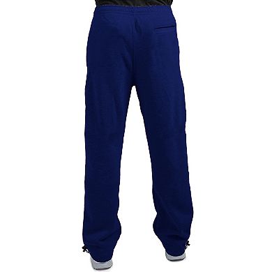 Vibes Men's Cargo Zipper Pocket Sweatpants Adjustable Bungee Cord open bottom