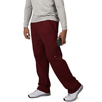 Vibes Men's Cargo Zipper Pocket Sweatpants Adjustable Bungee Cord open bottom