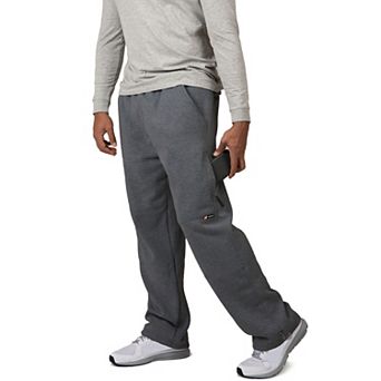 Vibes Men's Cargo Zipper Pocket Sweatpants Adjustable Bungee Cord open bottom