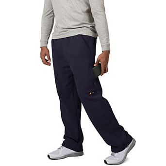 Vibes Men's Cargo Zipper Pocket Sweatpants Adjustable Bungee Cord open bottom