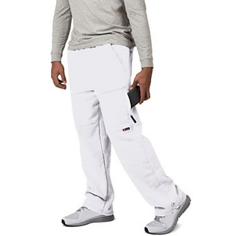 Vibes Men's Cargo Zipper Pocket Sweatpants Adjustable Bungee Cord open bottom