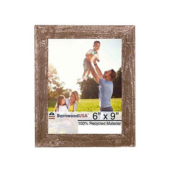 Rustic Farmhouse 6x9 Reclaimed Wood Picture Frame