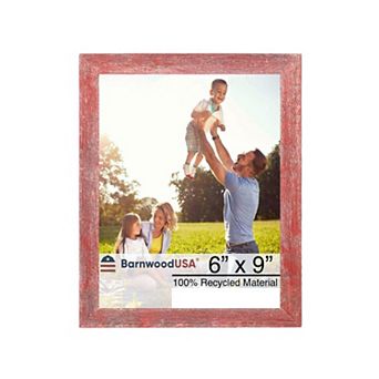 Rustic Farmhouse 6x9 Reclaimed Wood Picture Frame