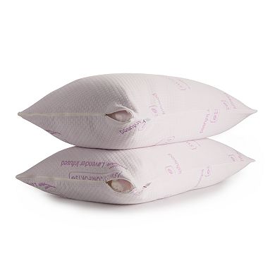 Swiss Comforts Lavender 2-piece Pillow Protector Set