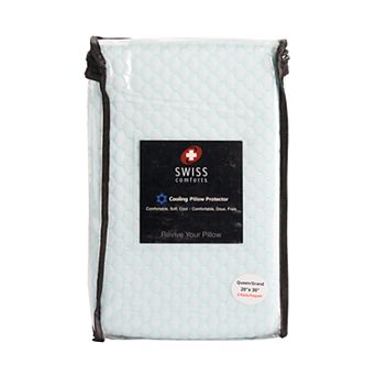 Swiss Comforts Cooling 2-pack Pillow Protector Set