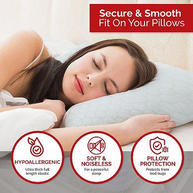 Swiss Comforts Cooling 2-pack Pillow Protector Set