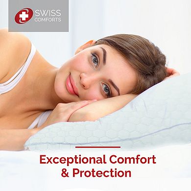 Swiss Comforts Cooling 2-pack Pillow Protector Set