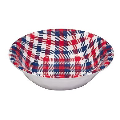 Certified International Patriotic Plaid 12-pc. Melamine Dinnerware Set