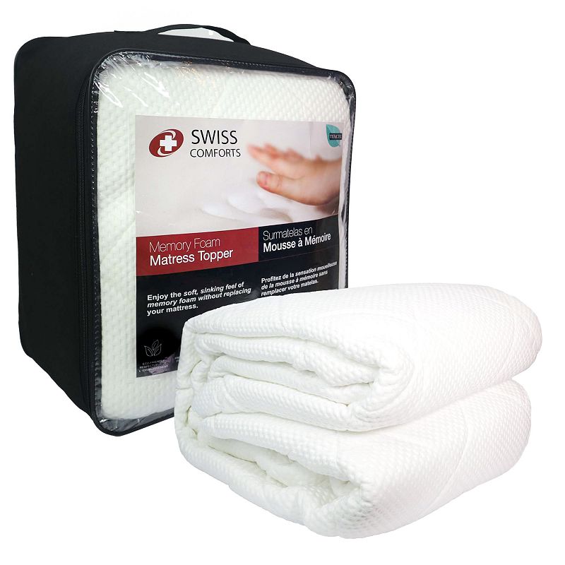 Swiss Comforts Embossed Tencel Mattress Protector, White, King